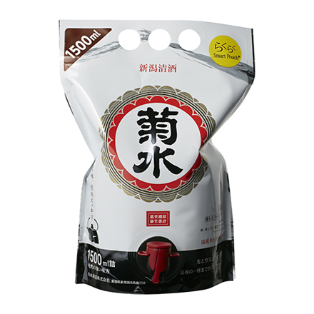 菊水 白 スマートパウチ 1.5L×6本 1500ml 日本酒 新潟 ケース販売 RSL