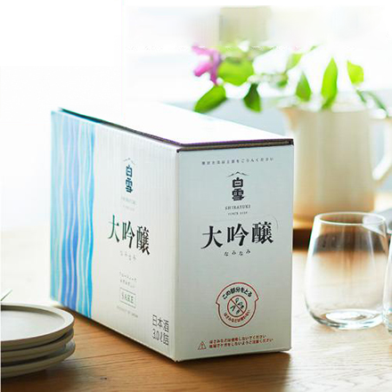 日本酒 白雪 大吟醸 スリムボックス 3L 4本 長S