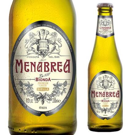 メナブレア ビオンダ 330ml×24本 1ケース イタリア 輸入ビール 海外ビール 長S