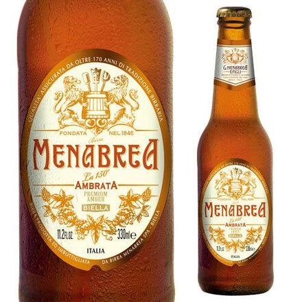 メナブレア アンバー 330ml×24本 1ケース イタリア 輸入ビール 海外ビール 長S