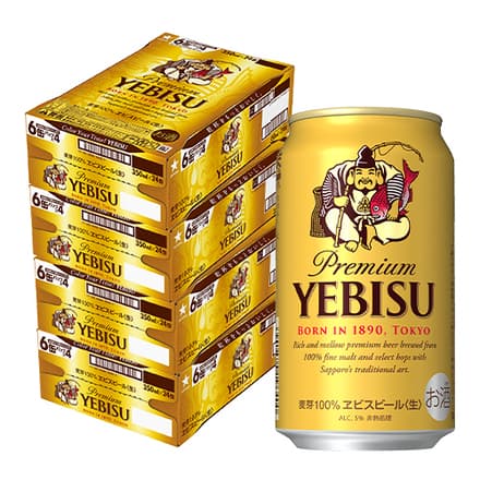 ビール サッポロ エビスビール 350ml缶×96本 4ケース(96缶)国産 サッポロ ヱビス 缶ビール yebisucpn004 YF