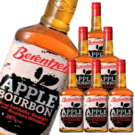 アップルバーボン 28度 700ml×6本 リキュール 長S
