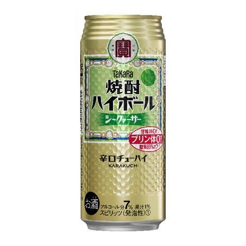 タカラ 焼酎ハイボール シークァーサー 500ml×24本 長S 糖質ゼロ プリン体ゼロ 甘味料ゼロ 宝焼酎ハイボール 長S