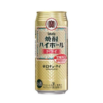 焼酎ハイボール 宝 ドライ タカラ ドライ 500ml 缶 48本 糖質ゼロ プリン体ゼロ 甘味料ゼロ 長S