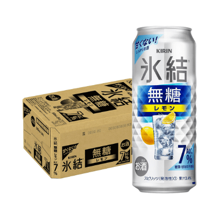 キリン 氷結 無糖 レモン 7％ 500ml×24本 1ケース 八幡