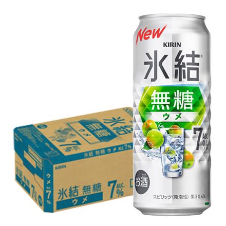 キリン 氷結 無糖 ウメ 7％ 500ml缶×24本 長S