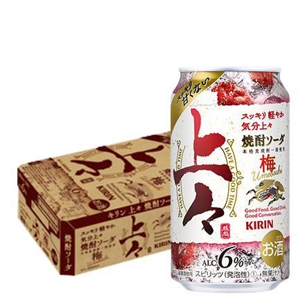 キリン 上々 焼酎ソーダ 梅 350ml缶×24本 長S