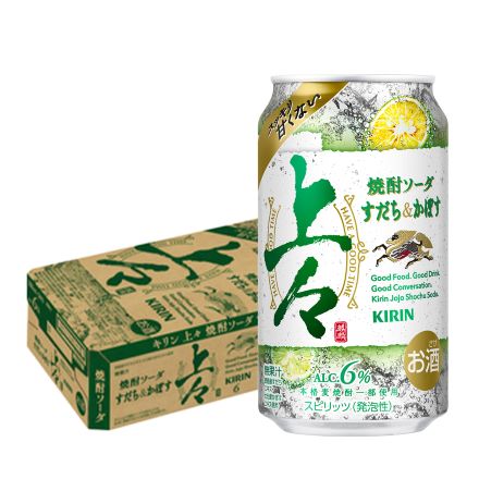 キリン 上々 焼酎ソーダ すだち＆かぼす 350ml缶×24本 長S