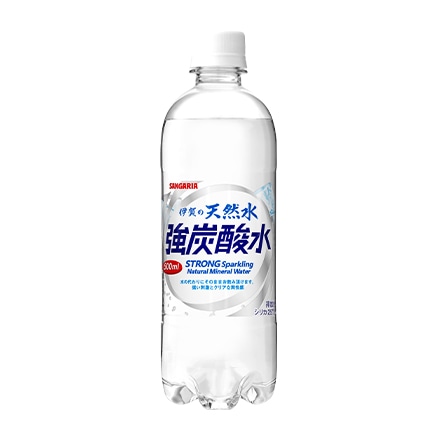 サンガリア 伊賀の天然水 強炭酸水 500ml×48本 八幡