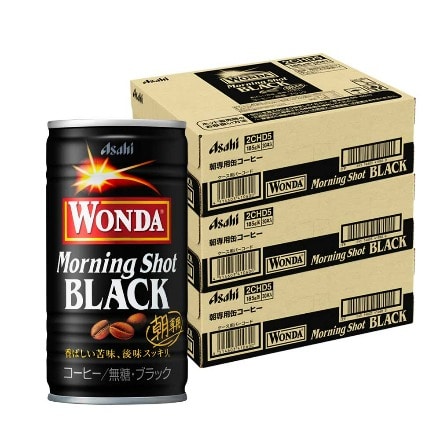 ワンダ ブラック 185g×90缶 3ケース アサヒ WONDA 缶コーヒー 珈琲 無糖 ブラック GLY