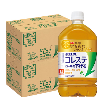 サントリー 伊右衛門プラス コレステロール対策 1000ml 24本 RSL