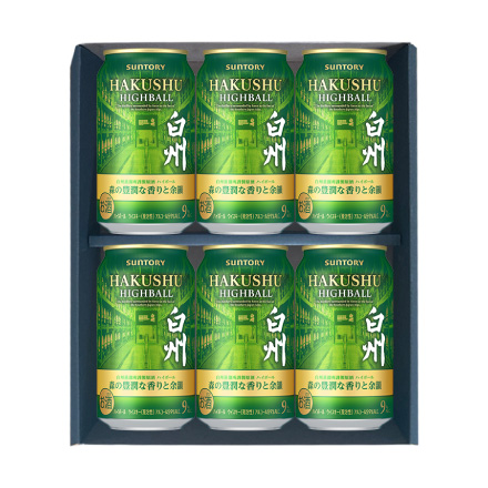 サントリー プレミアムハイボール 白州 森の豊潤な香りと余韻 350ml 6本 ウイスキーハイボール缶 RSL