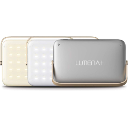 KMコーポレーション LUMENAプラス 大容量2万mAhバッテリー搭載 LEDランタン グレー