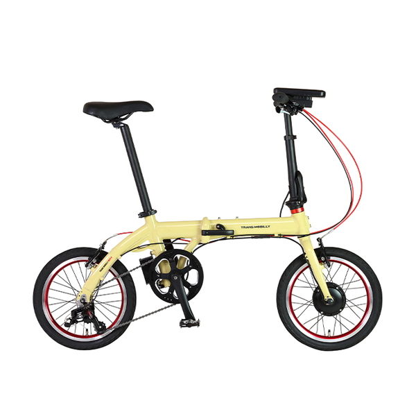 GIC電動折り畳み自転車 トランスモバイリー ウルトラライトE-バイク NEXT163-S Lベージュ １６インチ