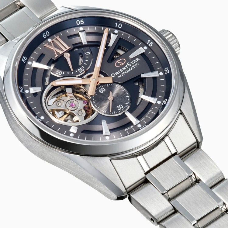 オリエントスター 腕時計 モダンスケルトン 機械式 ステンレス グレー メンズ 国内正規品 RK-AV0136N