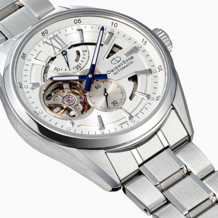 オリエントスター 腕時計 モダンスケルトン 機械式 ステンレス ホワイト メンズ 国内正規品 RK-AV0137S