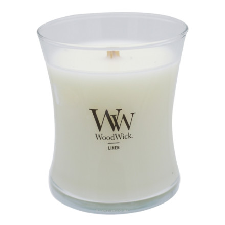 カメヤマキャンドル WoodWick WW ジャーM リネン アロマキャンドル W9010512