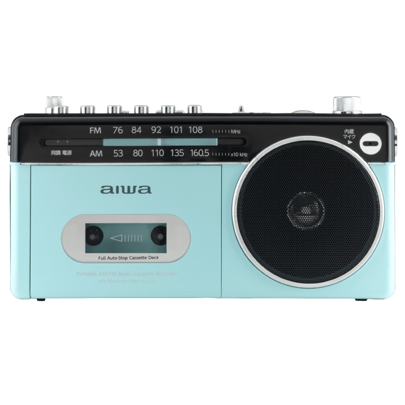 aiwa アイワ ラジカセ audio-G RCP3 パステルグリーン Bluetooth ワイドFM GAA4-RCP0003