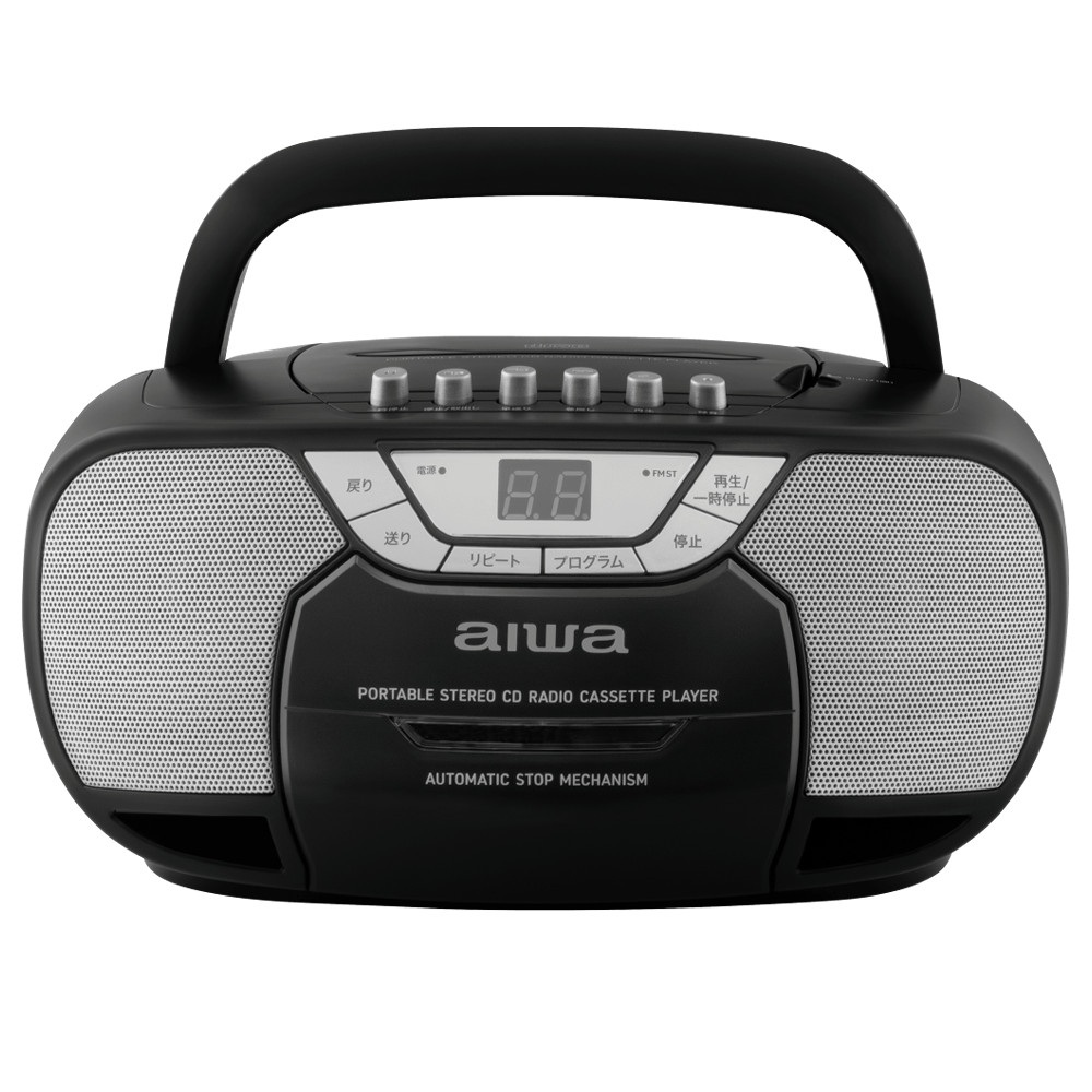 aiwa CRC2 CDラジオカセットレコーダー GAA5-CRC0002 BK