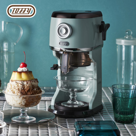 Toffy コンパクト電動ふわふわかき氷器 K-IS16-PA ペールアクア