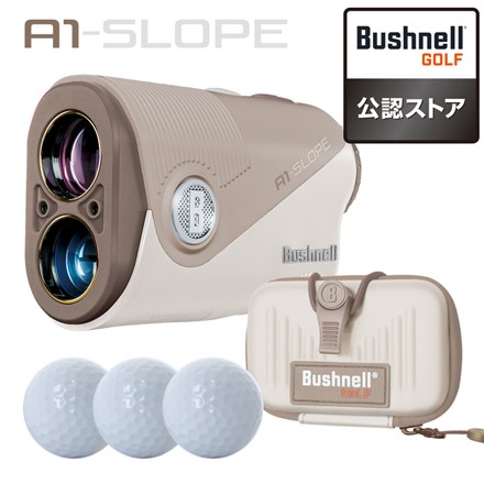 ブッシュネル Bushnell ゴルフ計測器セット ボール付 ピンシーカー A1 スロープジョルト マロン