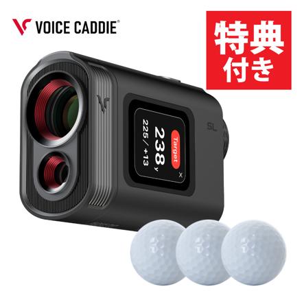 ボイスキャディ ゴルフ レーザー距離計 SL mini The Black (VOICE CADDIE SLミニ ブラック) 専用ポーチ付き & ゴルフボール セット