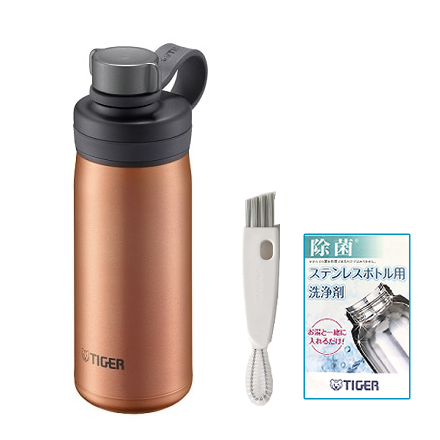 タイガー魔法瓶 TIGER 真空断熱炭酸ボトル MTA-T050 カッパー クエン酸洗浄液 すき間ブラシセット