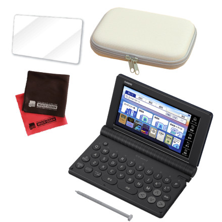 本体＆辞書ケース＆保護フィルム＆クロス(4点セット)