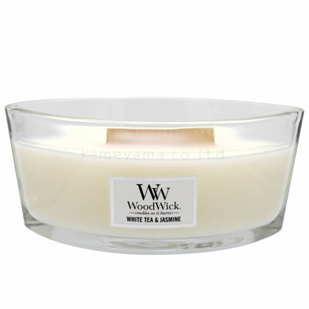 アロマキャンドル WoodWick ハースウィックL ホワイトティー＆ジャスミン W940053048