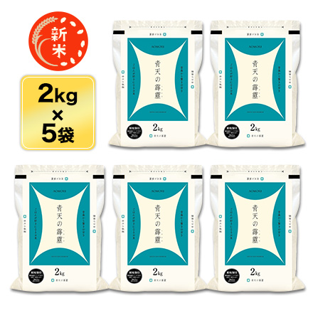 新米 白米 青森県産 青天の霹靂 10kg 2kg×5袋 令和6年産