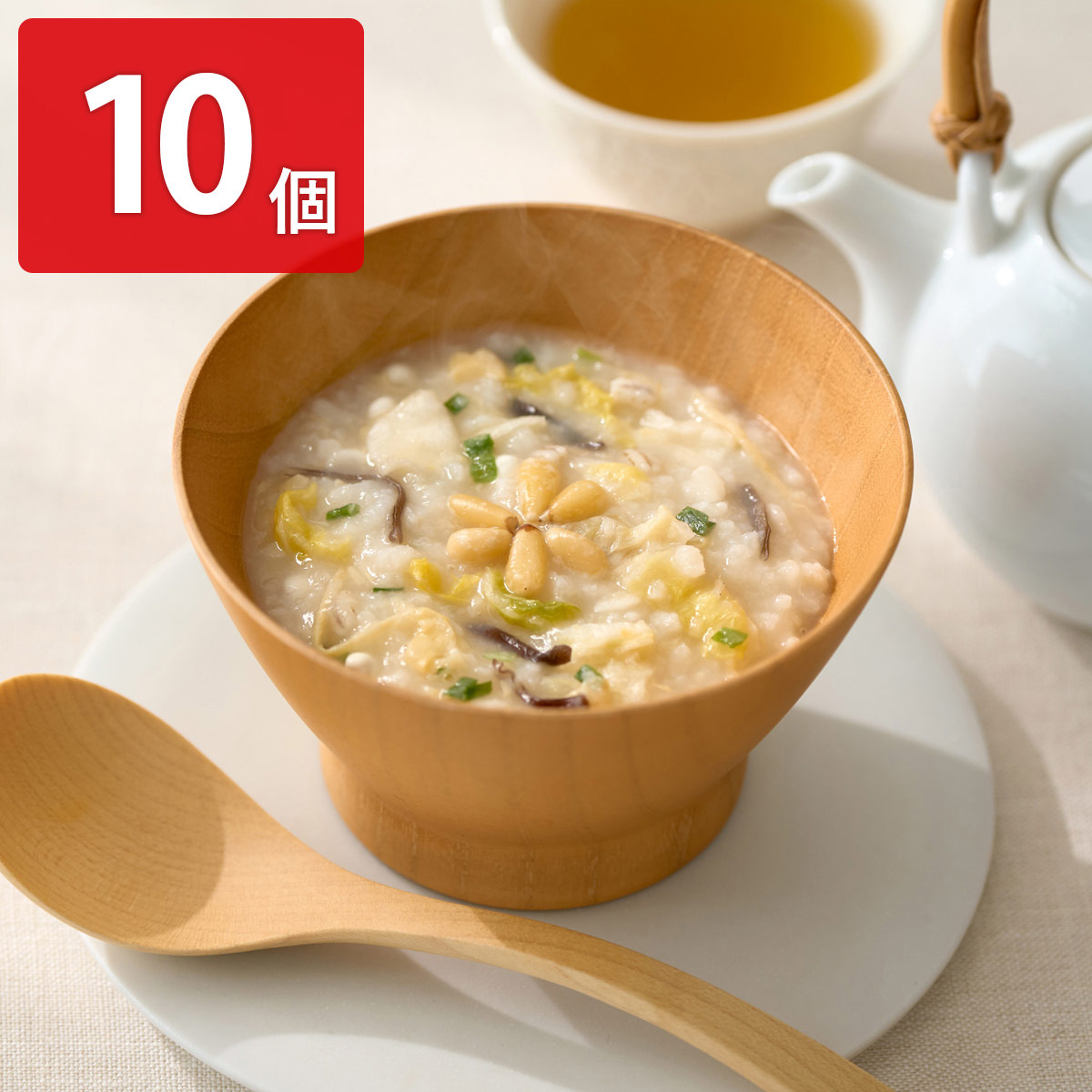 養命酒製造 くらすわ 五養粥 五行 白 生姜入り白湯仕立て 〔18.6g×10〕 おかゆ フリーズドライ