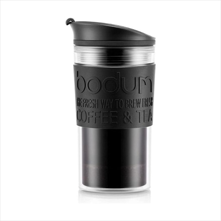 bodum ボダム 携帯用フレンチプレスコーヒーメーカー マグ用リッド付き プラスチック 350ml ブラック K11102-01