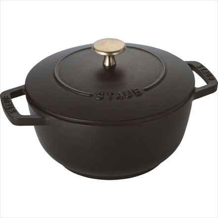 staub ストウブ Wa-NABE S 16cm ブラック 40501-000 両手 鋳物