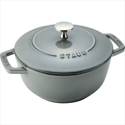 staub ストウブ Wa-NABE S 16cm ブラック 40501-000 両手 鋳物 ホーロー 鍋 炊飯 1合 IH対応