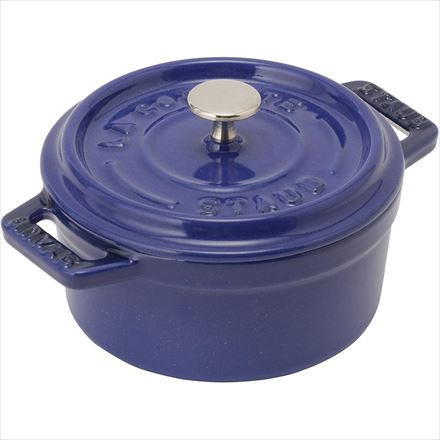 限定色 staub ストウブ ピコ・ココット ラウンド 10cm ロイヤルブルー 40509-352 小さい 両手 鋳物 ホーロー 鍋