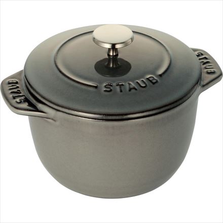 staub ストウブ ラ・ココット de GOHAN 12cm S グレー 40509-702-0