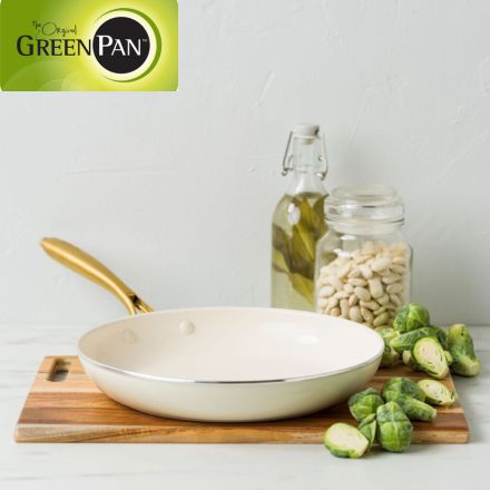 GreenPan ストゥディオ フライパン 28cm クリームホワイト CC010596-104