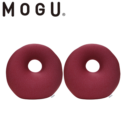 MOGU モグ プレミアムホールクッション レッド 2個セット