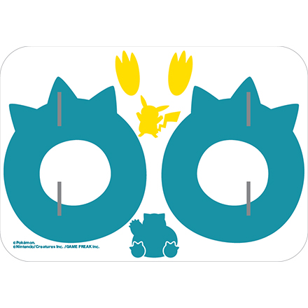 ピカチュウとカビゴンの足跡