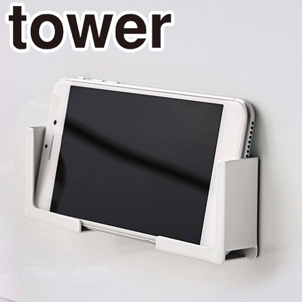 tower タワー マグネットバスルームタブレットホルダー ホワイト 4981