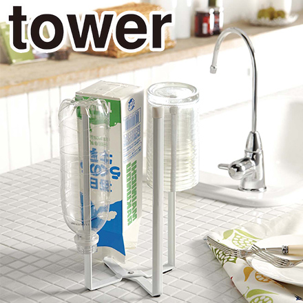 tower タワー キッチンエコシリーズ キッチンエコスタンド ホワイト 6784