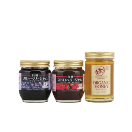 オーガニック蜂蜜ジャムセット 3種類×1個
