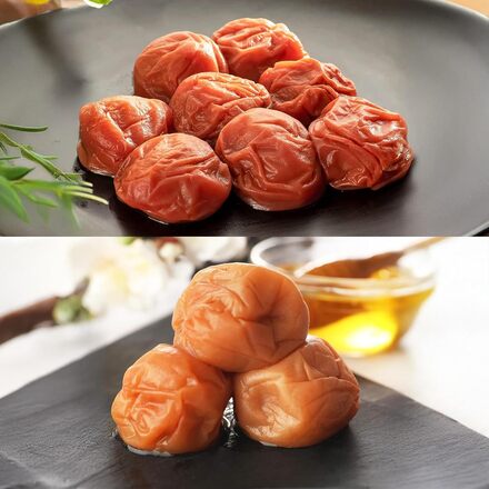 訳あり 塩分3% はちみつ梅 ＆ しそ梅 食べ比べセット 800g