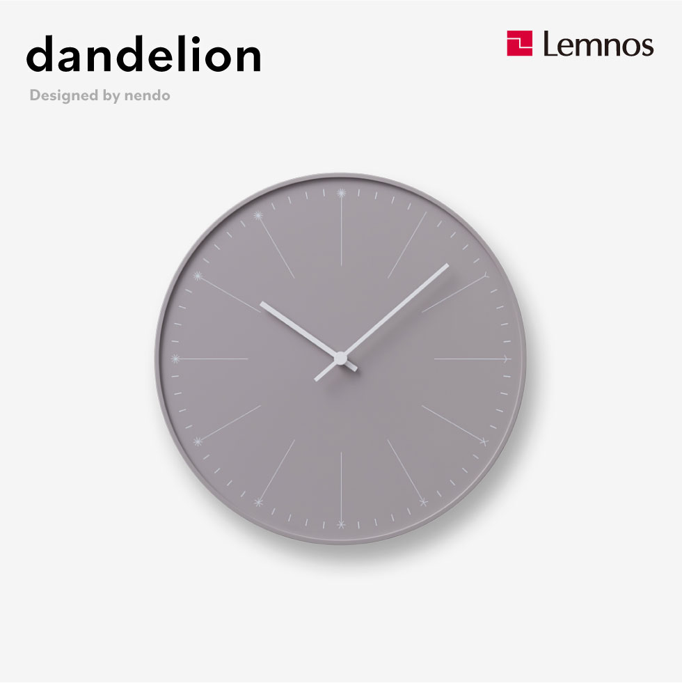 タカタレムノス Lemnos レムノス ダンデライオン dandelion 掛け時計 ベージュ NL14-11-BG