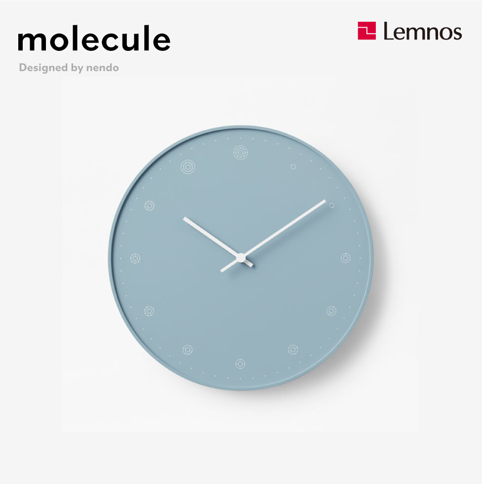 タカタレムノス Lemnos レムノス molecule モレキュール 掛け時計 ブルー NL17-02-BL