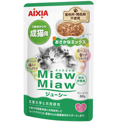 MiawMiawジューシー おさかなミックス 60g×12個