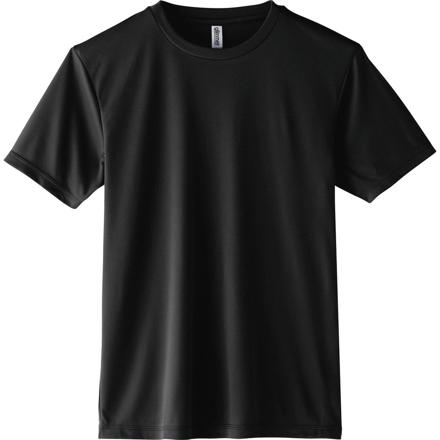 3.5オンス インターロック ドライTシャツ 005.ブラック Mサイズ