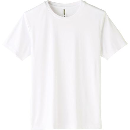 3.5オンス インターロック ドライTシャツ 001.ホワイト Lサイズ