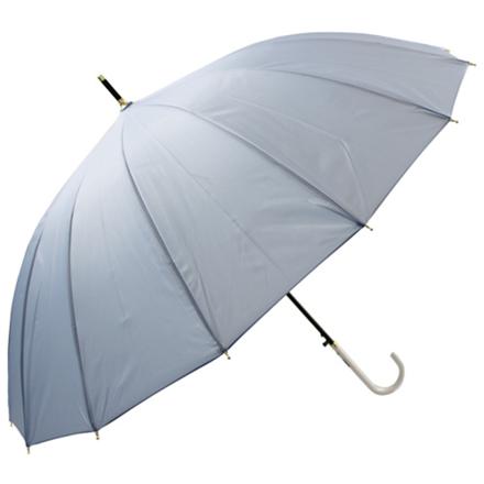 アテイン ATTAIN 16本骨 和柄 ジャンプ 長傘 55cm ブルーグレー