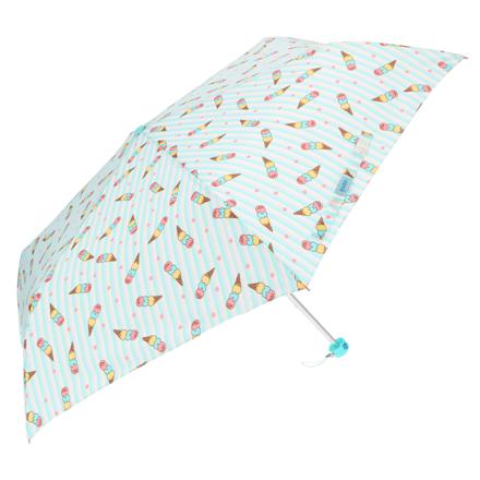 アテイン ATTAIN 女児軽量ミニポンジー 折りたたみ傘55ｃｍ 5204アイスクリームサックス